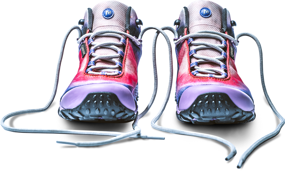 A Pair Of Pink And Purple Chameleon 7 Storm Xx Hiker - Merrell (933x560), Png Download