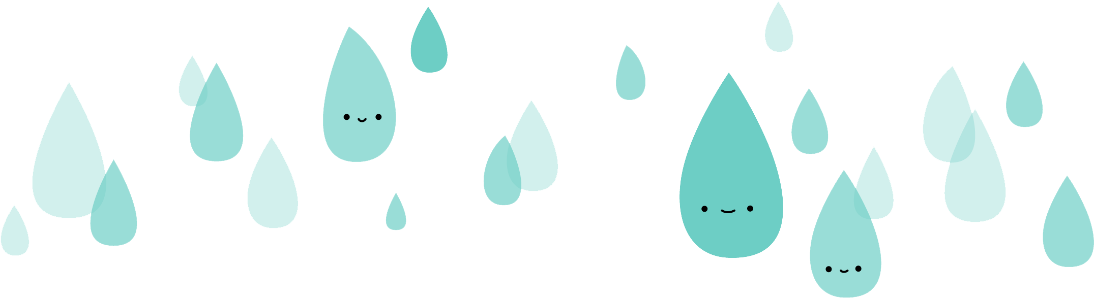 Raindrops Png Pic - Rain Drop Wallpaper Cute (2208x2208), Png Download