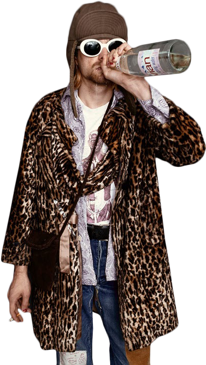 Kurt Cobain Style, Kurt Cobain Photos, Nirvana Kurt - Outfit For Ghetto Girls (640x791), Png Download
