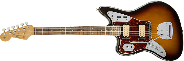 Fender Kurt Cobain Jaguar Left Handed, Rosewood Fingerboard, - Fender Jaguar Kurt Cobain Left Handed (620x208), Png Download