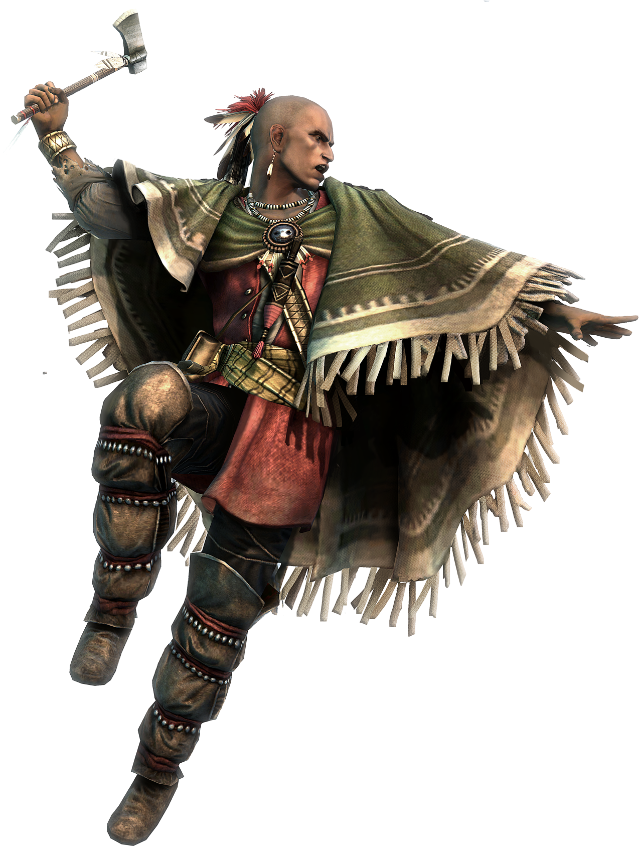 Aciii Atasáta Render - Native American Warrior Png (1500x1877), Png Download