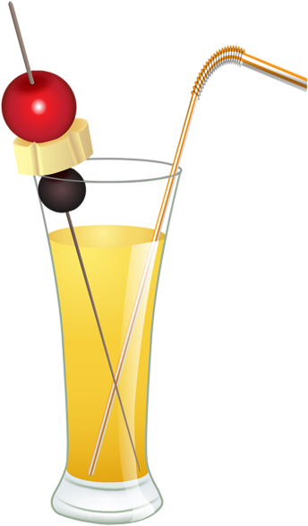 Cocktail Png Clipart Image - Cocktail Clipart Png (370x600), Png Download