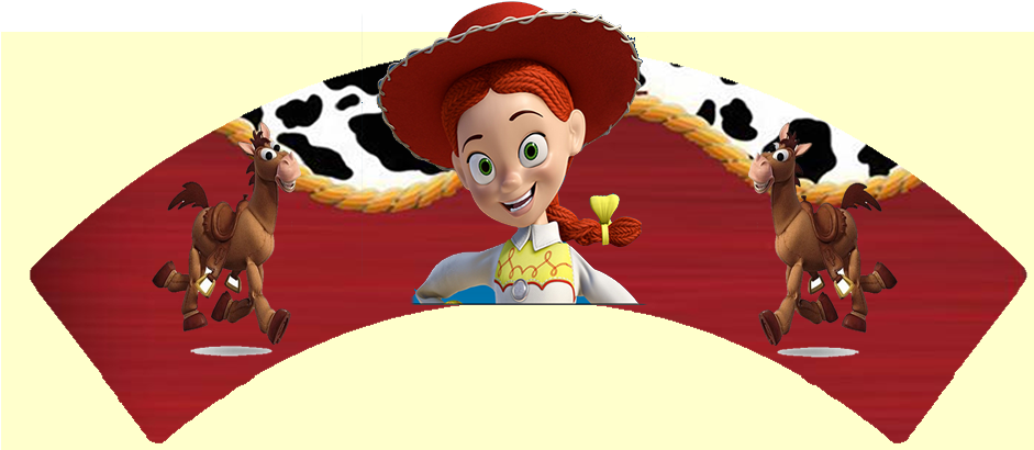 Jessie Free Printable Cupcake Wrappers - Invitaciones De Jessy La Vaquerita (940x419), Png Download