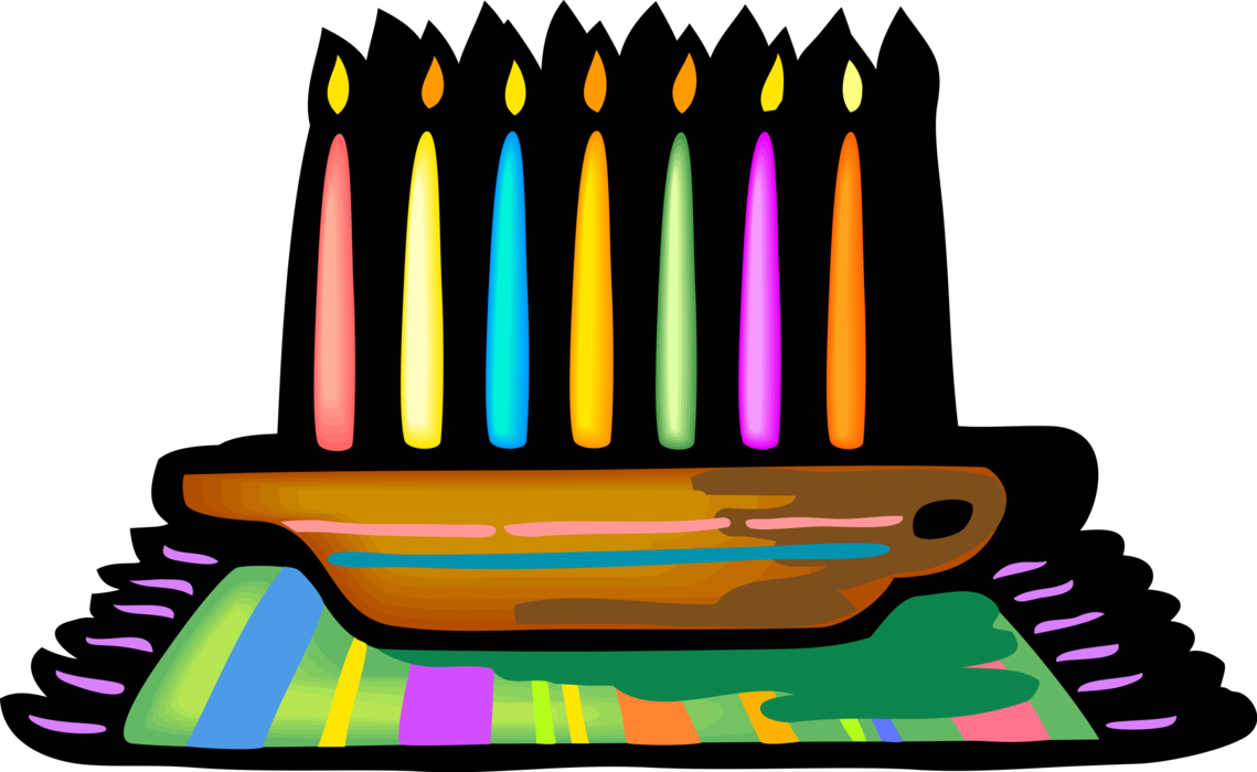 Kinara Candle Holder Of Kwanzaa - Kinara (1139x700), Png Download