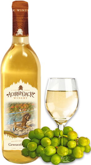 Gewurztraminer New Bottle With - Adirondack Winery Chardonnay Nv 750ml (294x530), Png Download