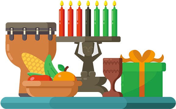 Kwanzaa Also Has Seven Basic Symbols Which Represent - Kwanzaa (650x490), Png Download