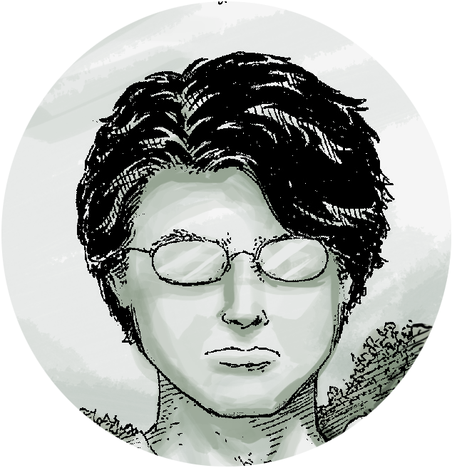 Self-portrait Of Twolf From Gpov - Illustration (634x657), Png Download