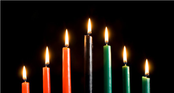 Kwanzaa - Kwanzaa Candles (1100x384), Png Download