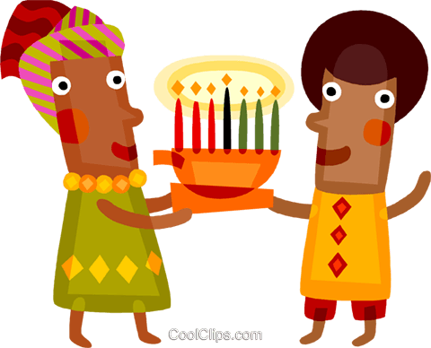 Kwanzaa Celebration Royalty Free Vector Clip Art Illustration (480x388), Png Download
