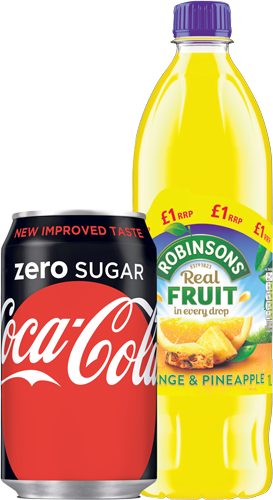 Sugar Soft Drinks - Robinsons Orange & Pineapple No Added Sugar 1 Ltr (273x500), Png Download