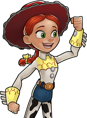 Jessie Is A Front-line Damage Hero Jessie's Hero Chips - Disney Heroes Battle Mode Jessie (500x500), Png Download