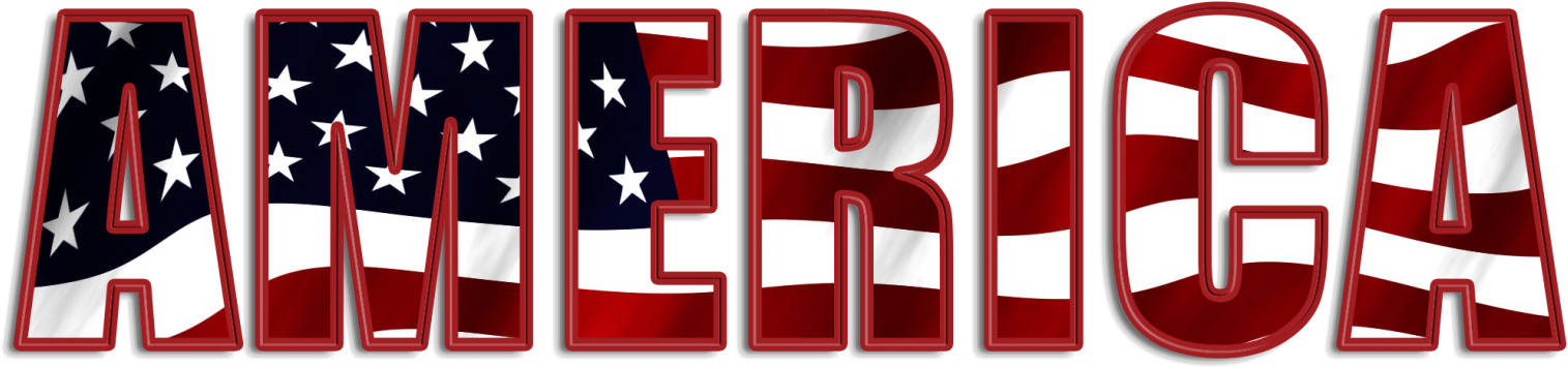 America Flag Red White Blue Stars Stripes - America In Red White And Blue (1560x431), Png Download