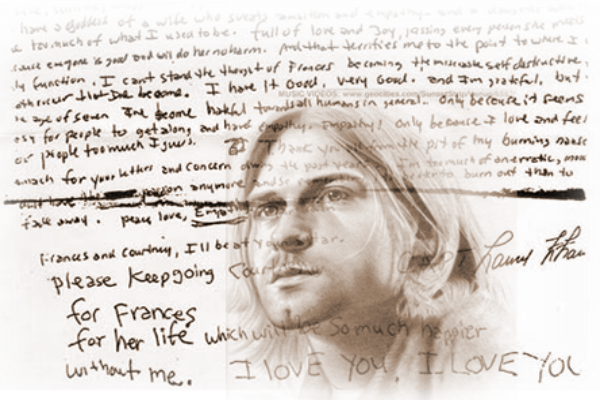 Kurt Cobain - Corndancer - Com - Kurt Cobain Suicide Note (600x400), Png Download