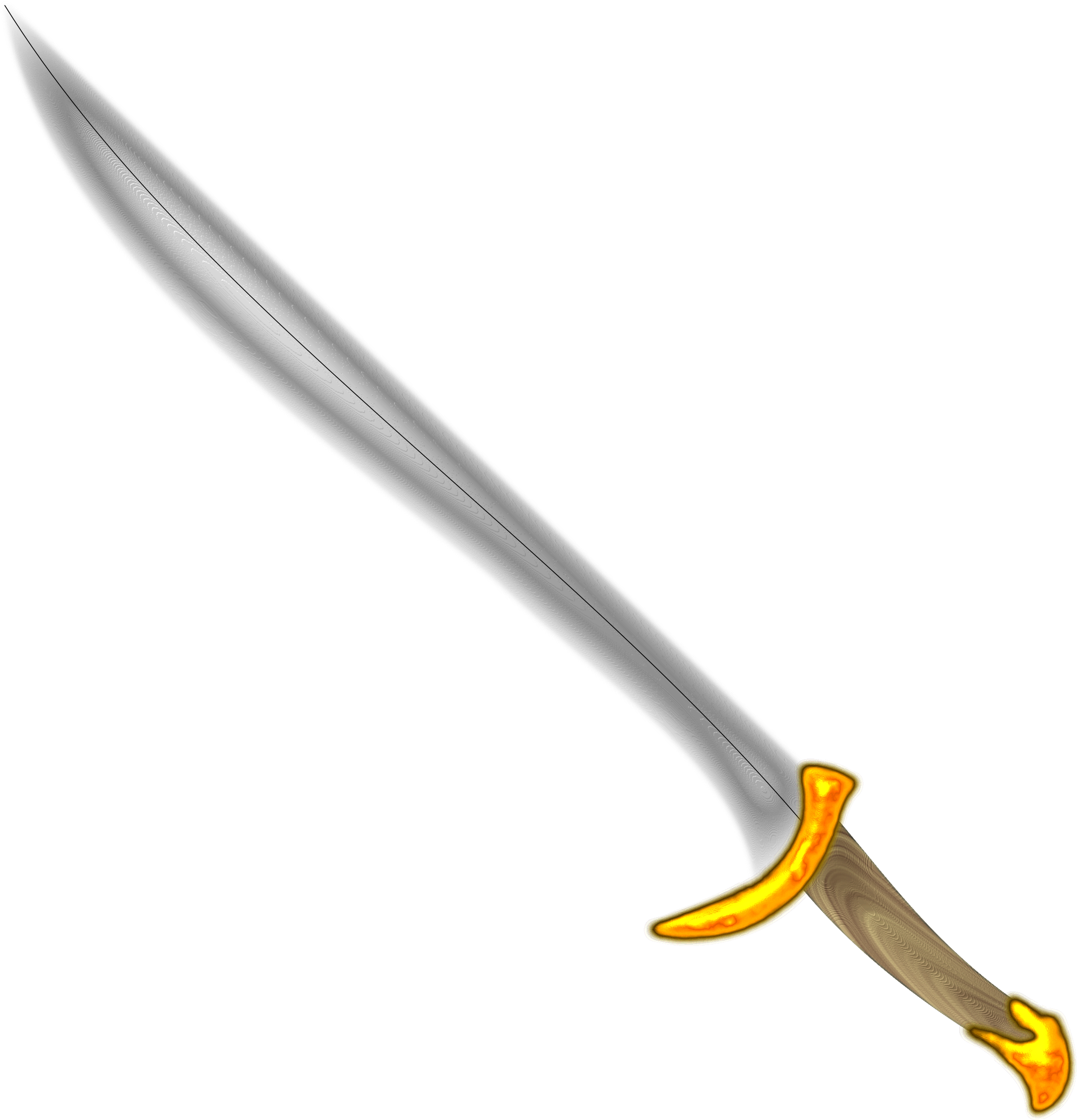 Elven Big Image Png - Wooden Sword Clip Art (2400x2400), Png Download