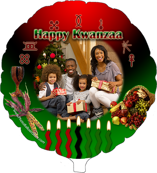 Kwanzaa Photo Balloon - Photograph (500x550), Png Download
