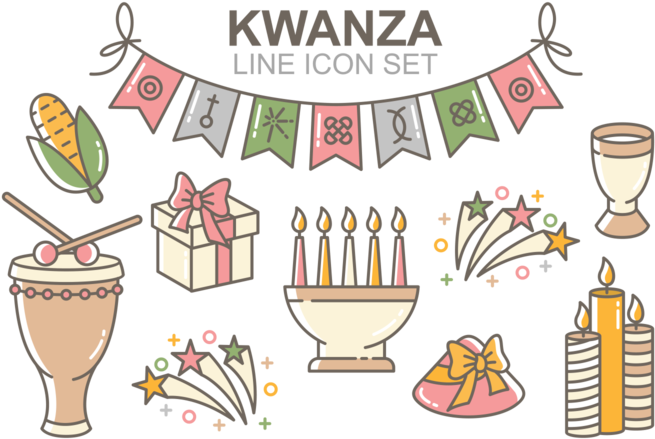 Kwanzaa Icons Vector - Minuto De Confianza (700x490), Png Download