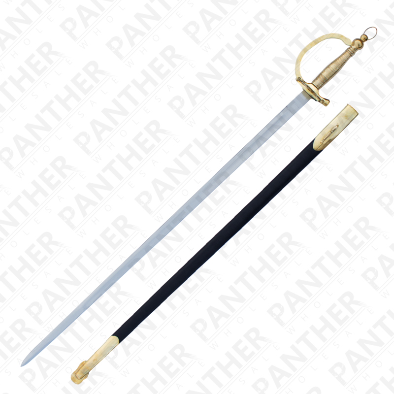 Civil War Sabre With Genuine Leather And Real Brass - Sabre (800x800), Png Download