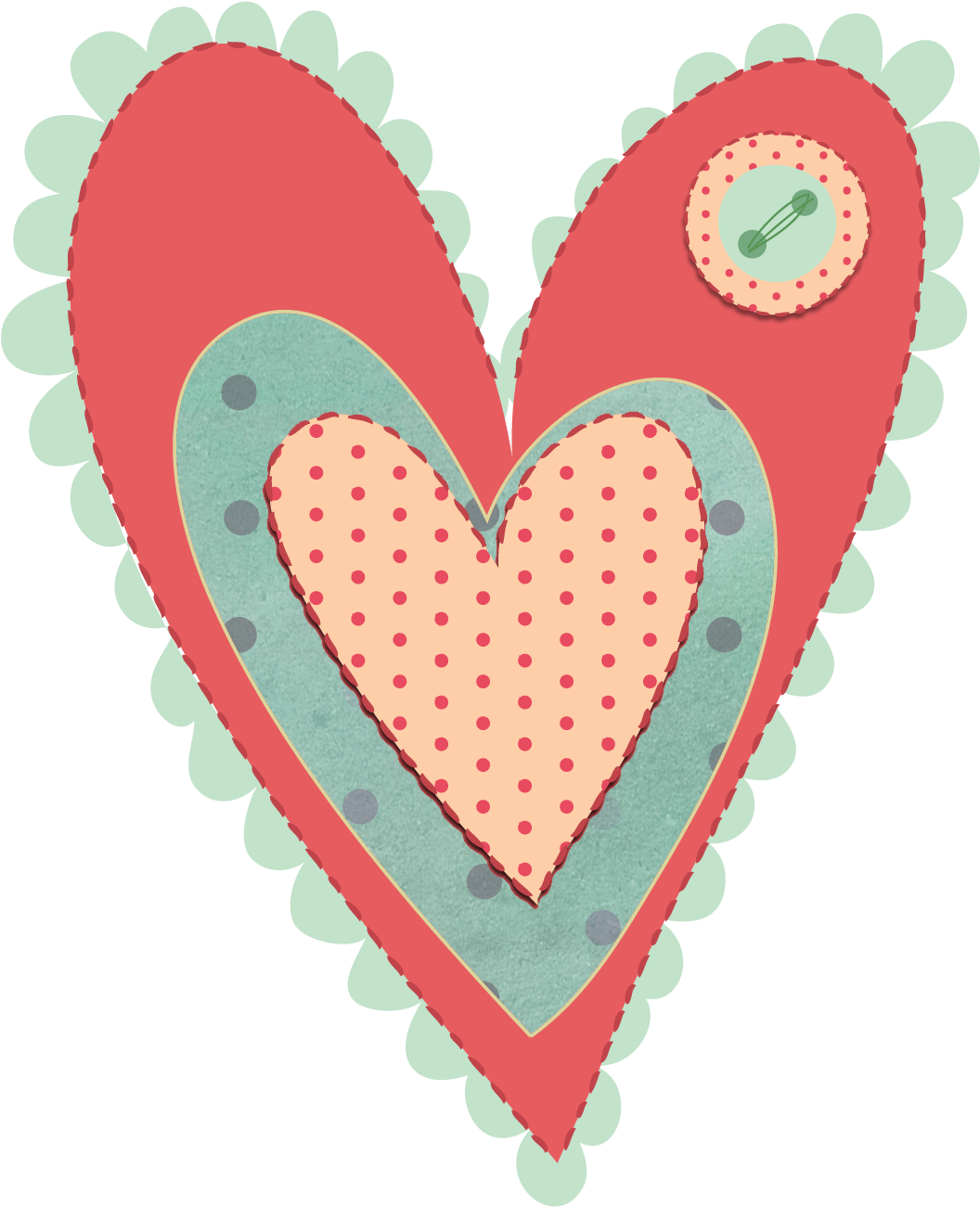 E A Afef Cbeef Fb Df C - Heart Scrapbook Clipart (1145x1410), Png Download