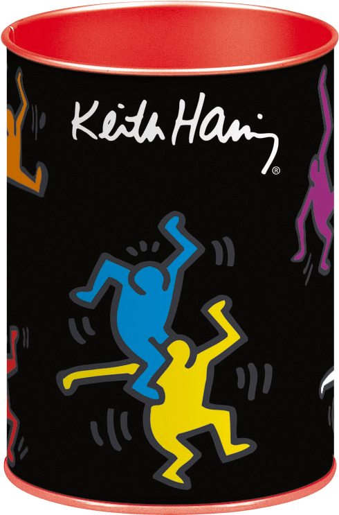 Pencil Holder Keith Haring Black - Universe Of Keith Haring (2008) (1450x1450), Png Download