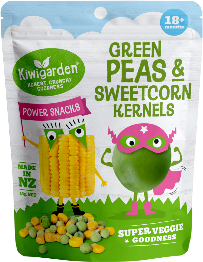 Green Peas & Sweet Corn Kernels - Kiwigarden (1060x1268), Png Download