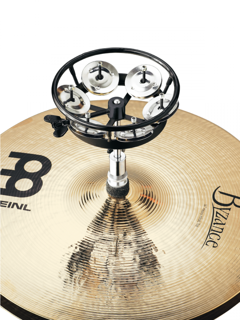 Meinl Thh1 Bk Tambourines Meinl Thh1 Bk Tambourines - Meinl Thh1bk Hi-hat Tambourine (1100x1100), Png Download