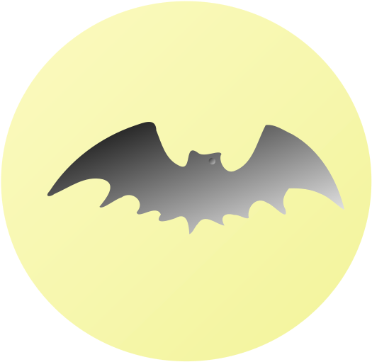 Free Bat In Front Of Moon - Bat Full Moon Shower Curtain (800x533), Png Download