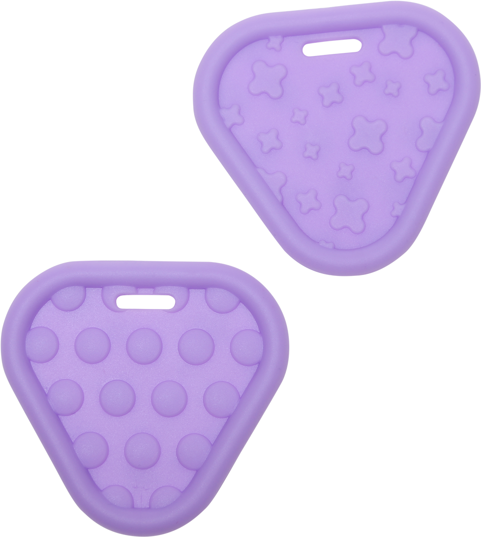 Teether Triangle - Material - Tpe - Purple - 55 Mm - Blue (1000x1400), Png Download