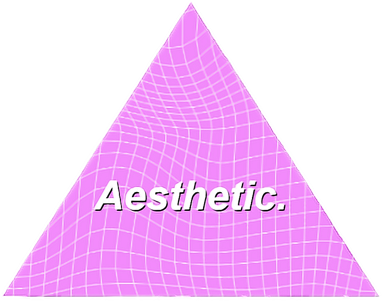 Aesthetic Aesthetics Aestheticpink Purple Triangle - Aesthetic Triangles Png (758x602), Png Download