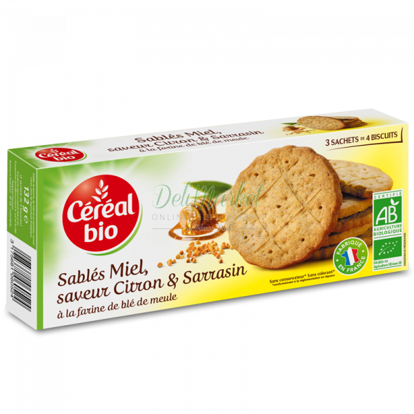 Sablé Honey & Lemon - Cereal Bio Sablé (600x600), Png Download