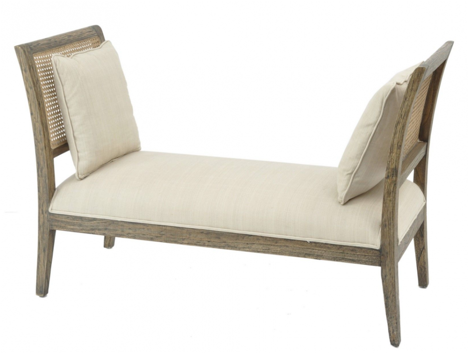 Under Window Storage Bench Upholstered Ottoman Bench (936x936), Png Download