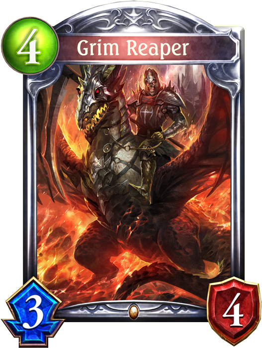Unevolved Grim Reaper - Jerva Of Draconic Mail (536x698), Png Download