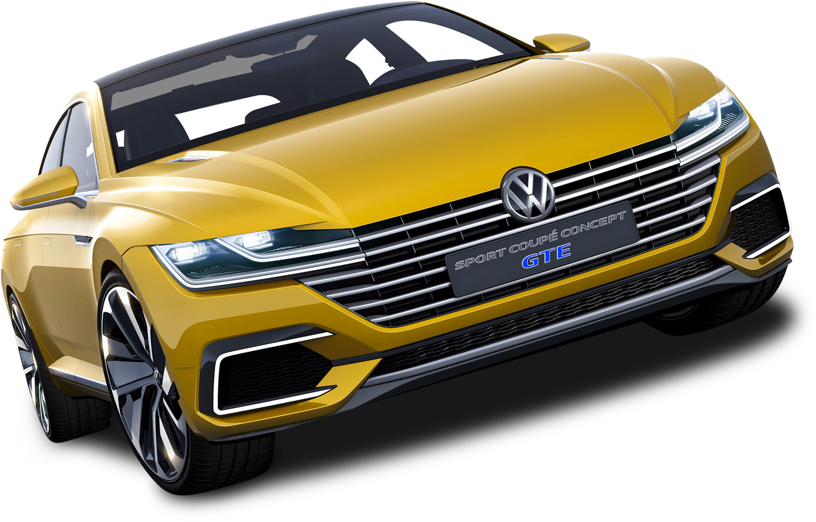 Yellow Volkswagen Sport Coupe Gte Car Png Image - Passat Yeni Kasa 2018 (1750x1172), Png Download