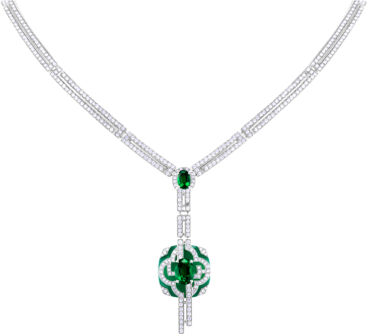 Louis Vuitton, L'ame Du Voyage, Jardin Necklace, White - Jewellery (778x700), Png Download