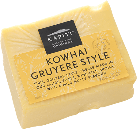 Kāpiti Kowhai Gruyere Style Cheese - Kapiti Ice Cream (800x625), Png Download