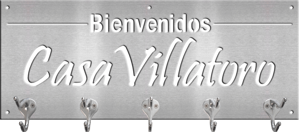 Coat Rack With Spanish Greeting And Last Name - Coat Rack (1000x442), Png Download