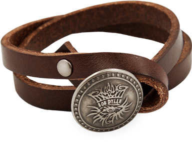 Eye Logo Bracelet - Bob Dylan Eye Logo Leather Bracelet (500x682), Png Download
