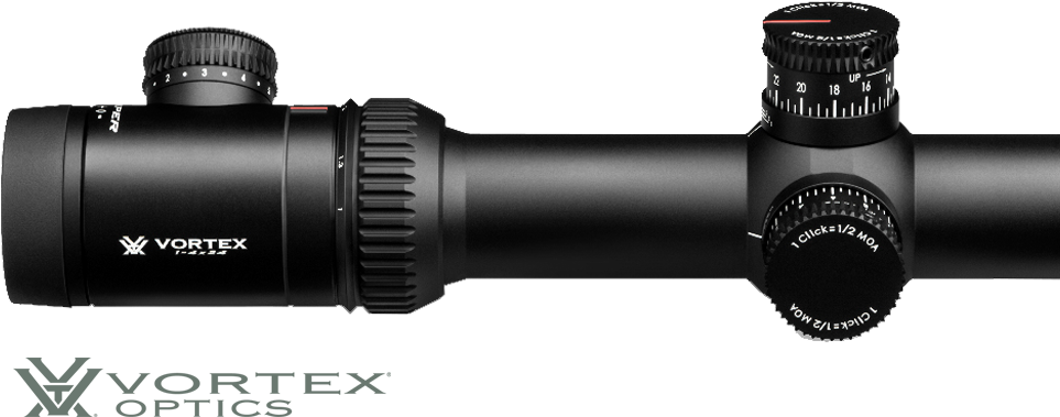 Viper Pst 1-4x24 Riflescope - Vortex Optics Viper Pst 1 4x24 Riflescope (966x441), Png Download