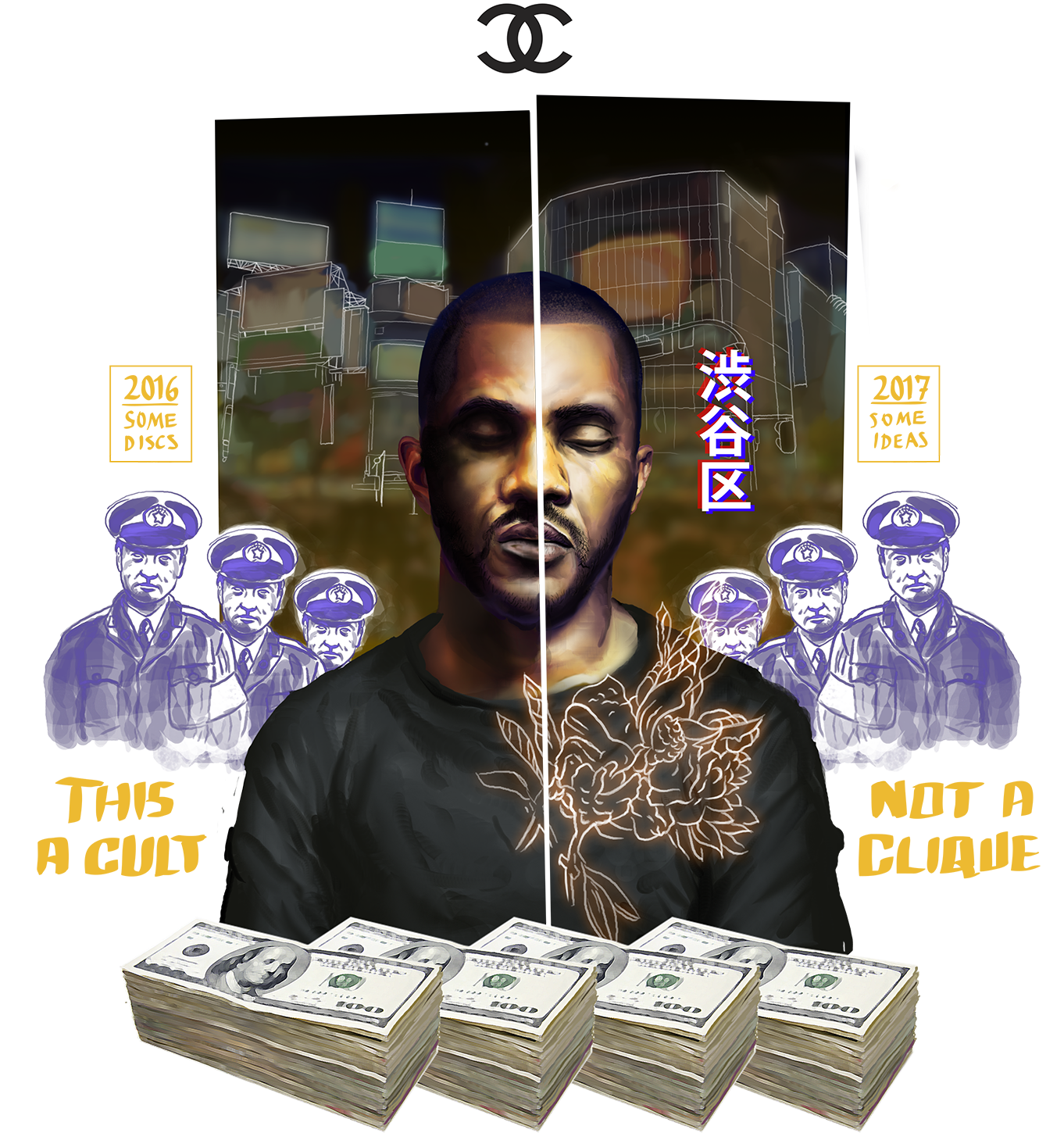 Frank Ocean Chanel T Shirt - T-shirt (1500x2000), Png Download