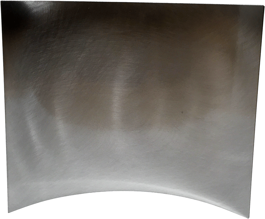 Curved Brush Steel Frame - Steel (1000x1000), Png Download