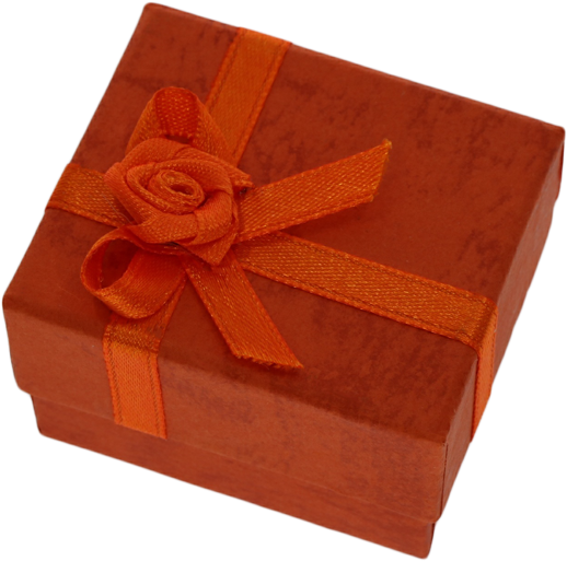 Ring Box Jewelry Box Rectangular Orange - Ring (800x600), Png Download