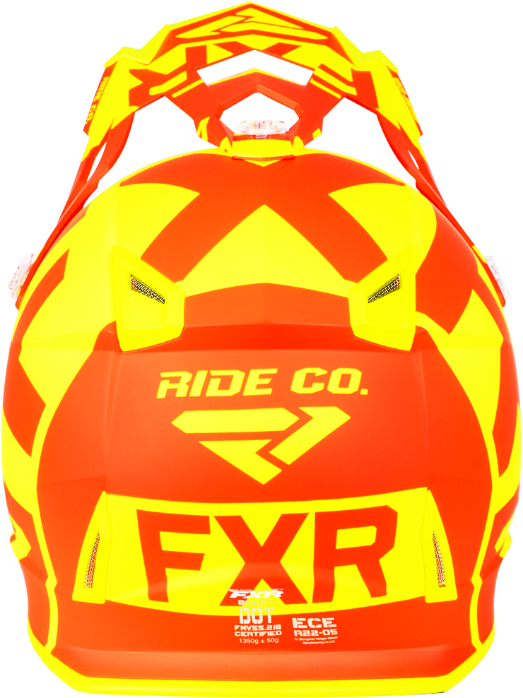 Boost Clutch Helmet Hi Vis / Nuke Red - Motorcycle Helmet (759x1000), Png Download