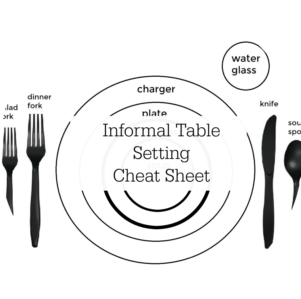 Almost There - Table Setting (1024x1024), Png Download