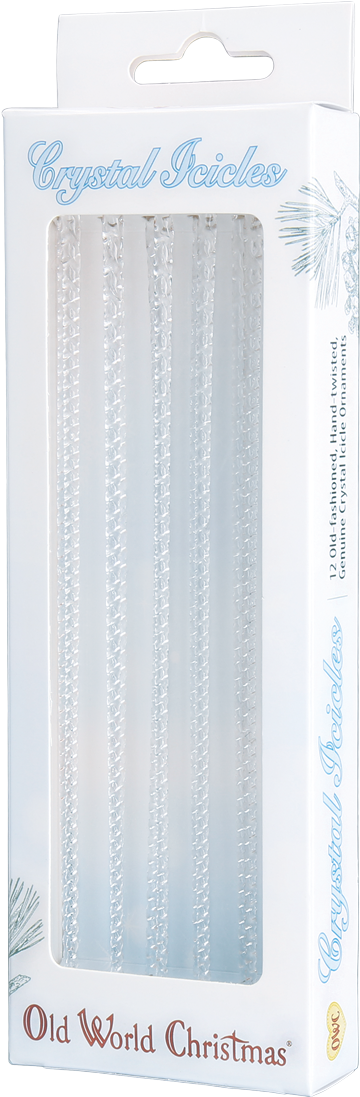 Crystal Icicles Ornament Old World Christmas Png Christmas - Crystal (1200x1200), Png Download