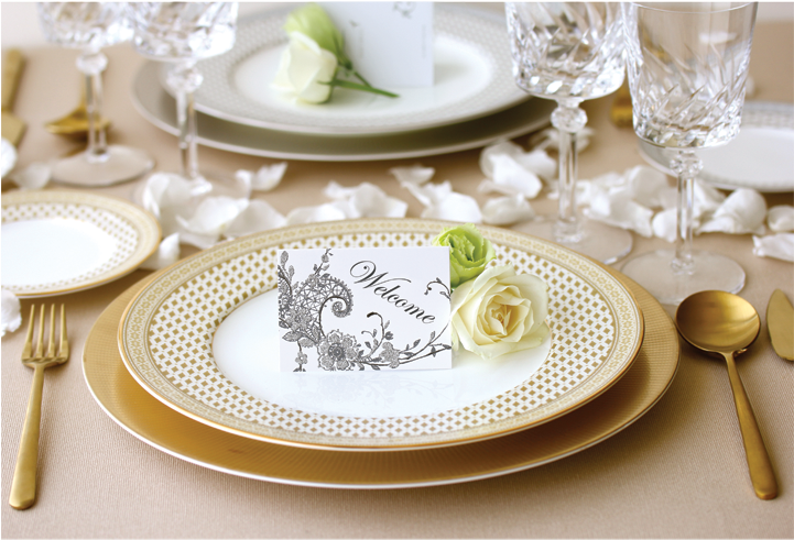 Granada Gold 5-piece Place Setting (720x720), Png Download