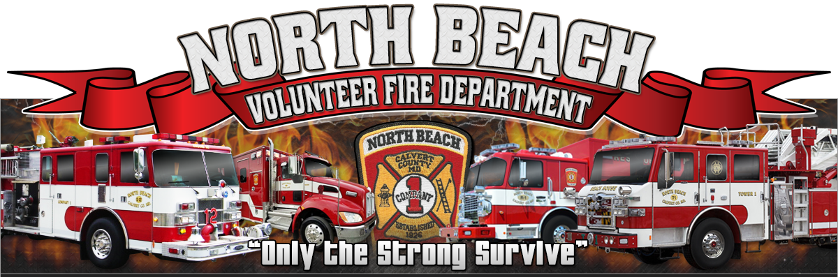 North Beach Fire Company - Maryland Volunteer Fire Stations (1200x397), Png Download