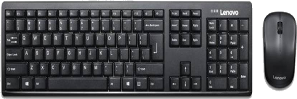 Lenovo 100 Wireless Laptop Keyboard - Keyboard Set (600x600), Png Download
