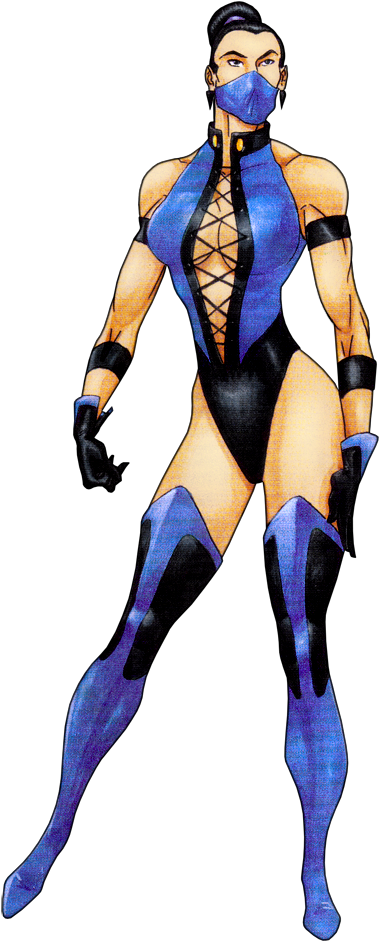 Mk3u-01 Kitana - Personagens Ultimate Mortal Kombat (455x1000), Png Download