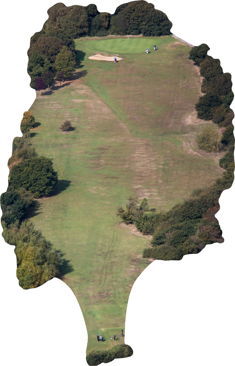 Hole - Great Salterns Golf Course (1000x1553), Png Download