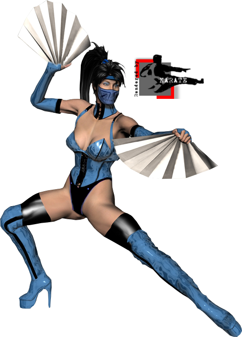 Kitana Render Pose 1 (485x675), Png Download