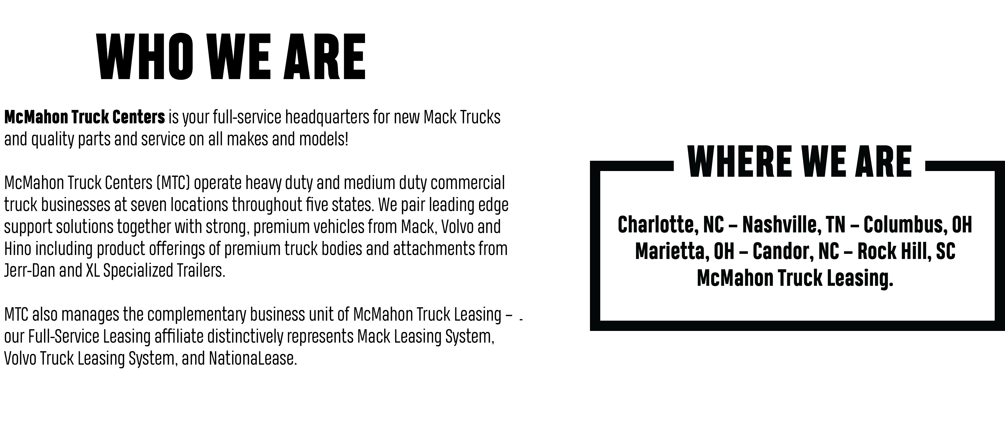 Mcmahon Truck Centers Of Charlotte (3840x1600), Png Download